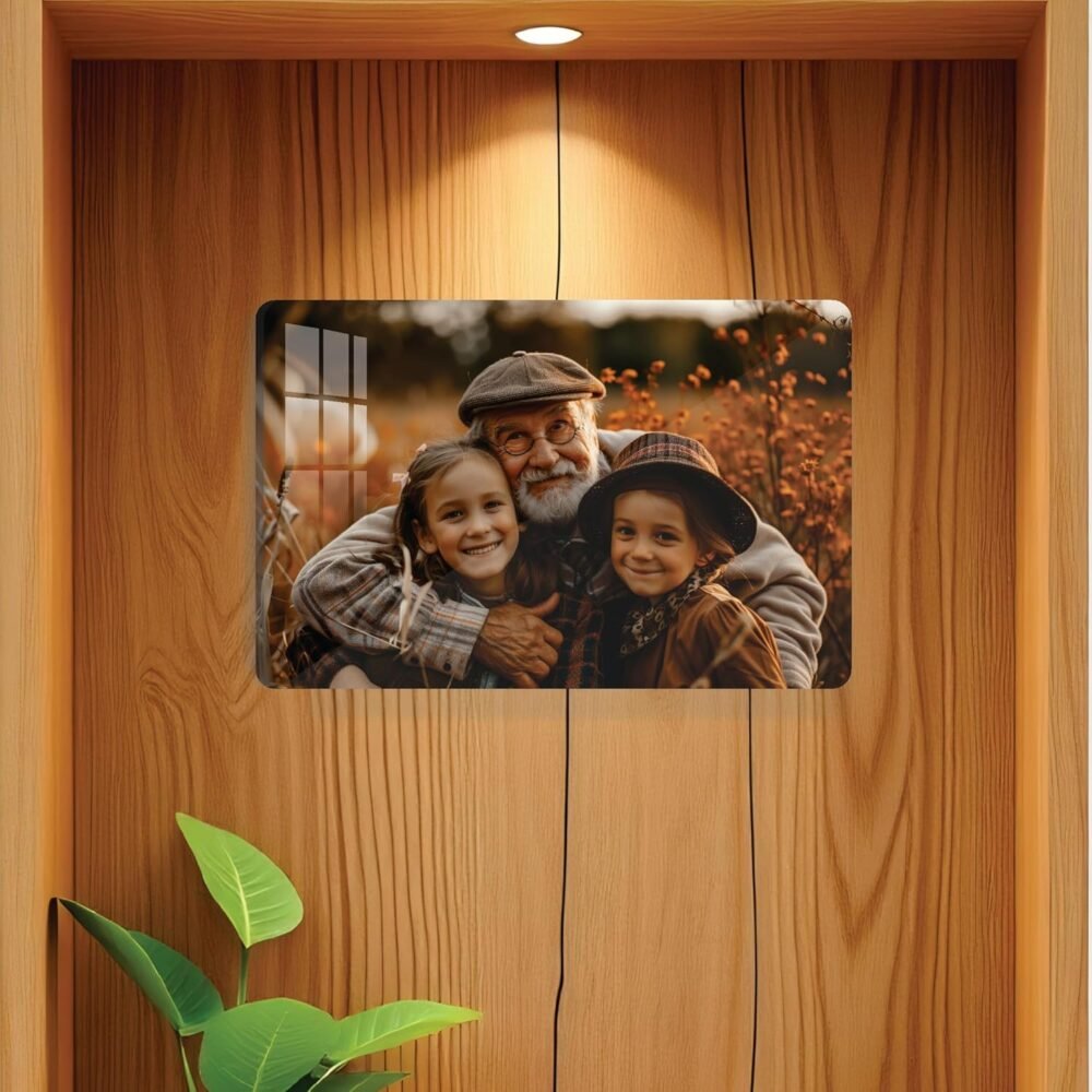 Customized Acrylic Photo Frame, Personalized Clear Wall Mount Frameless Rectangular Poster Frame For Anniversary, Birthday, Special Moment - Image 3