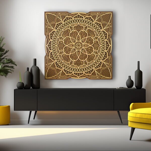 Geometric Aura  Antique Wall Art