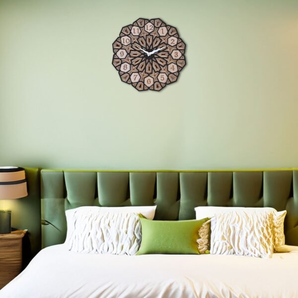 Hexa Edge Antique Wall Clock