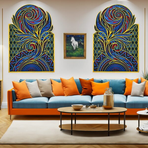 Intrical Swirl  Antique Wall Art