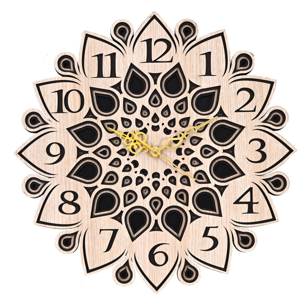 Floral Eternity Antique Wall Clock - Image 4
