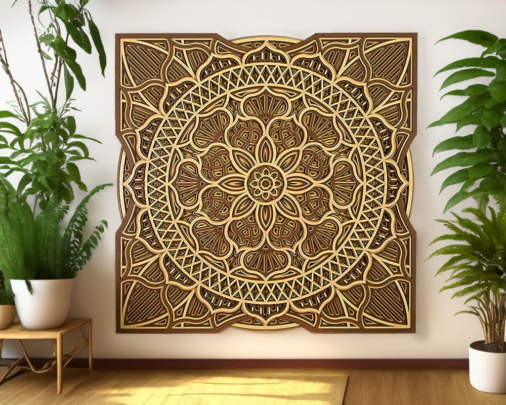 Geometric Aura  Antique Wall Art - Image 5