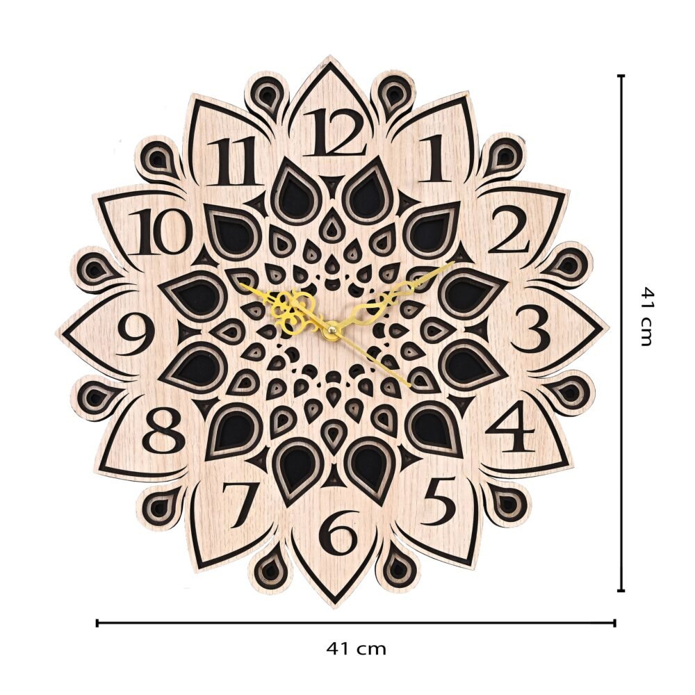 Floral Eternity Antique Wall Clock - Image 8