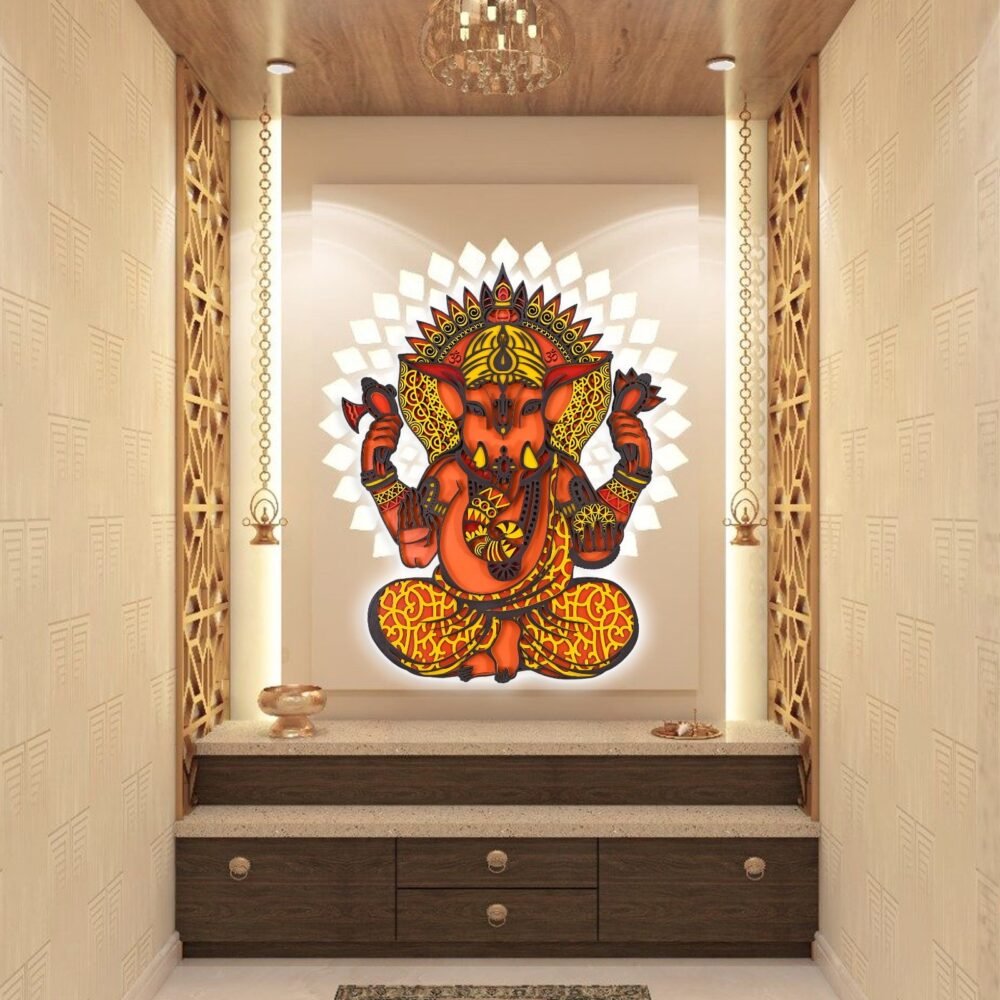 Lord Ganesha  Antique Wall Art - Image 6