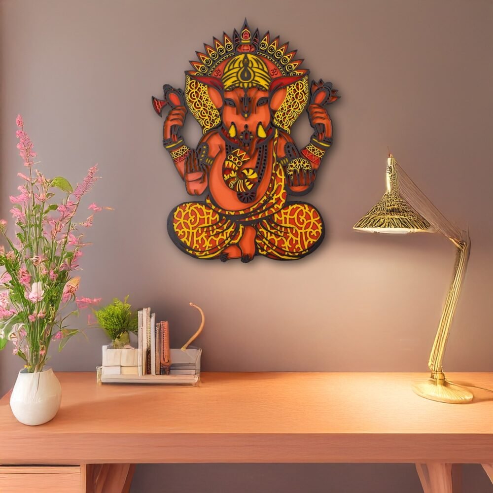 Lord Ganesha  Antique Wall Art - Image 7
