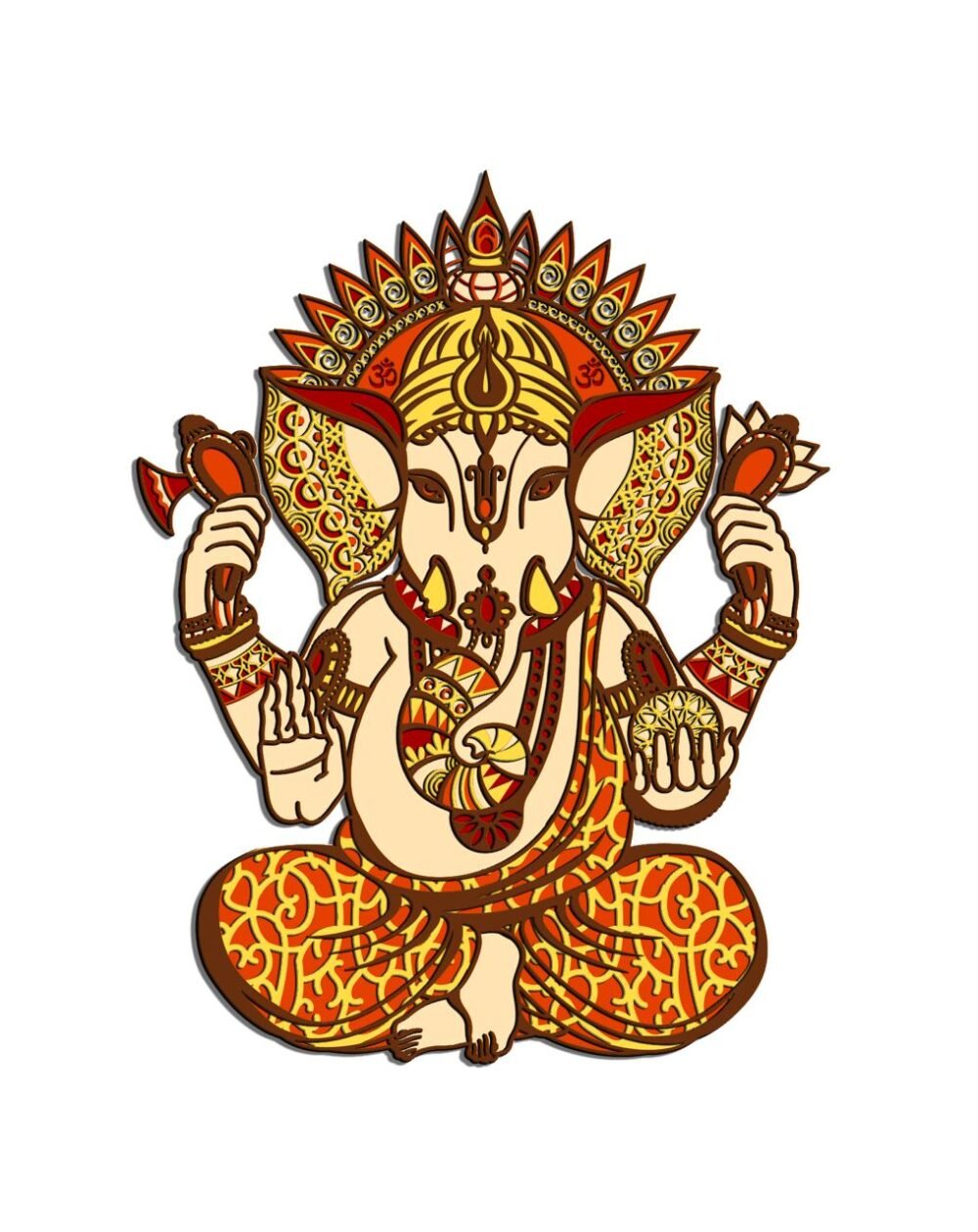 Lord Ganesha  Antique Wall Art - Image 3