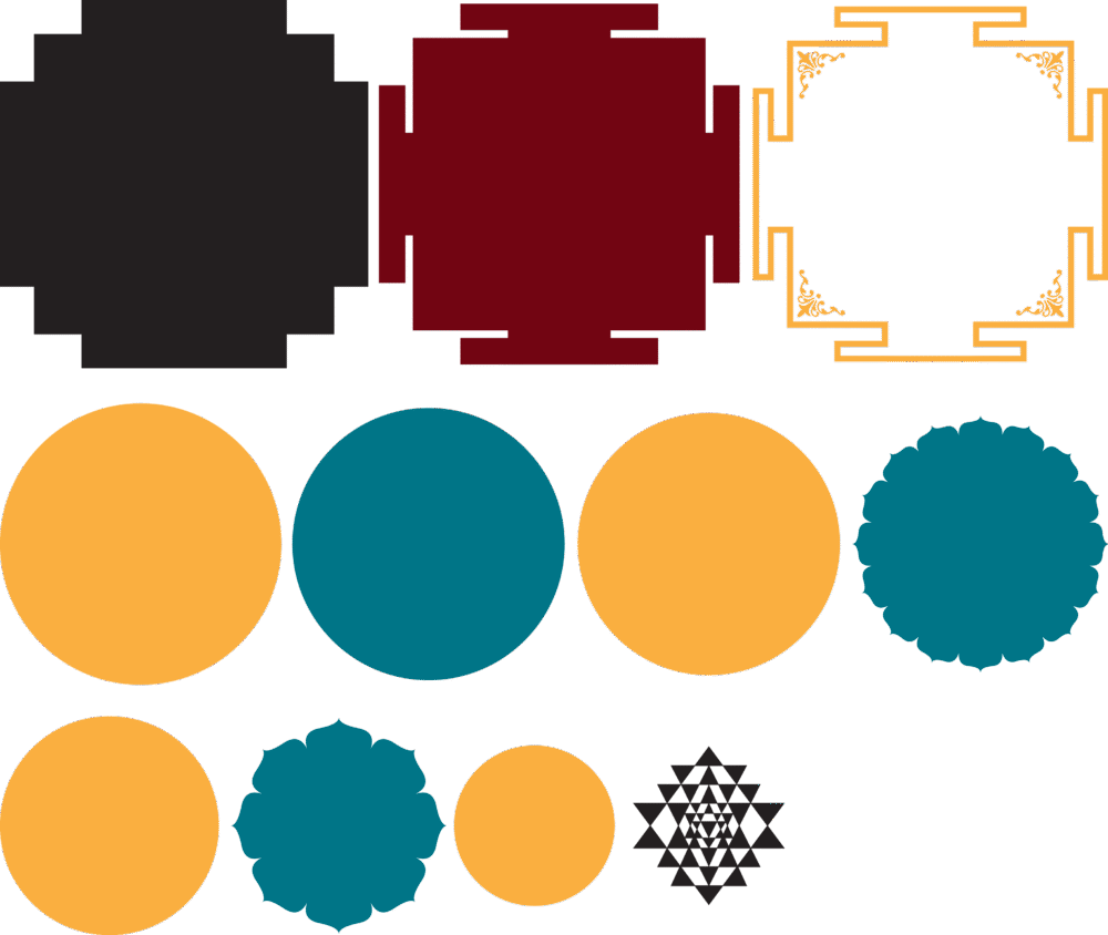 Shree Yantra Antique Wall Art - Image 2