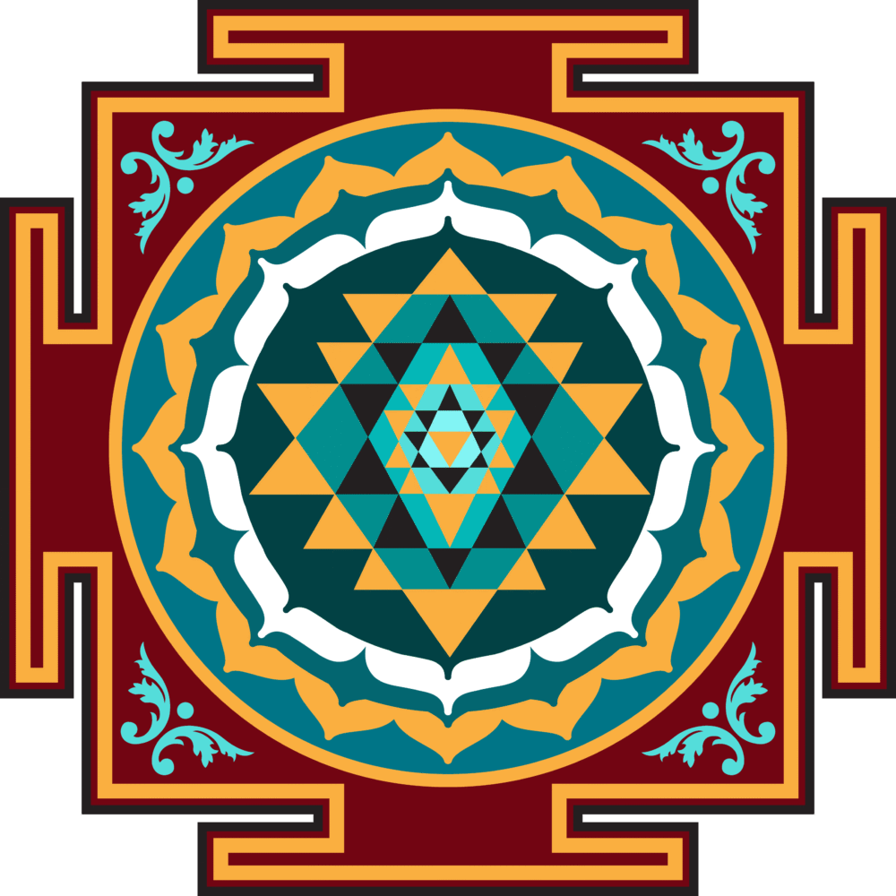 Shree Yantra Antique Wall Art - Image 3