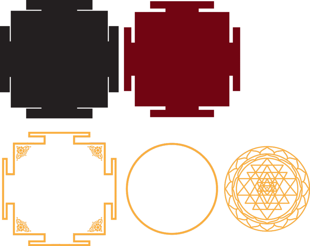 Shree Yantra Antique Wall Art - Image 6
