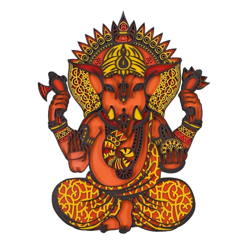 Lord Ganesha  Antique Wall Art - Image 4